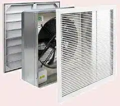 evacuazione fumo e calore: ventilatore a parete