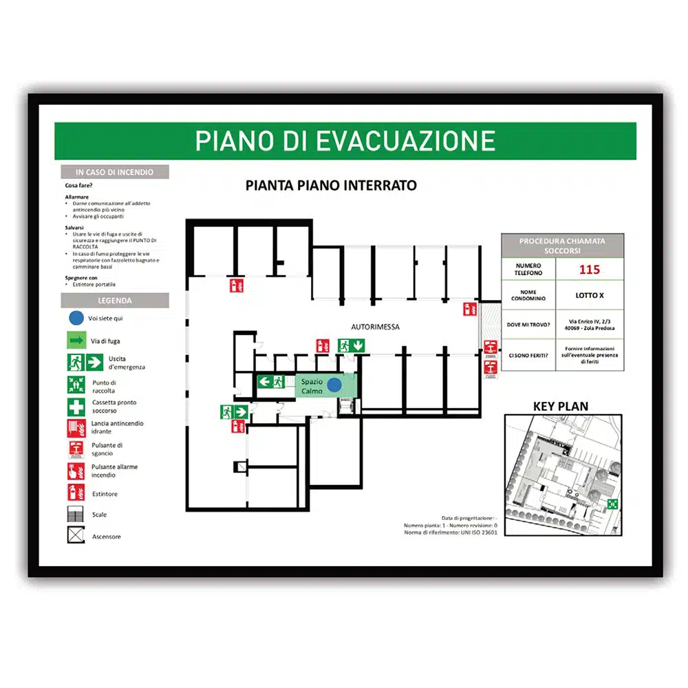 piano di emergenza ed evacuazione fac simile